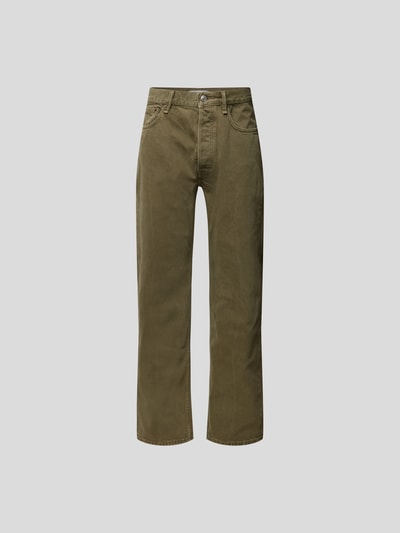 WOOD WOOD Mid Rise Jeans im Straight Fit Khaki 2