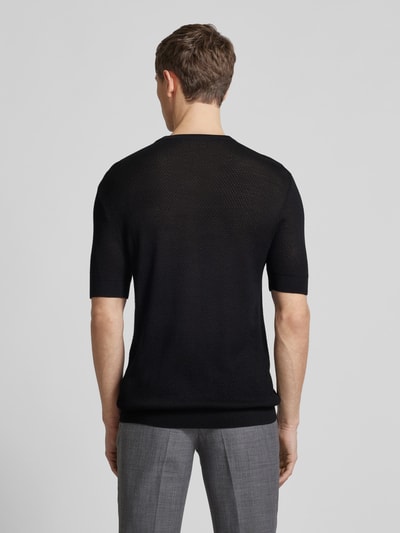 Emporio Armani T-Shirt mit Strukturmuster Black 5