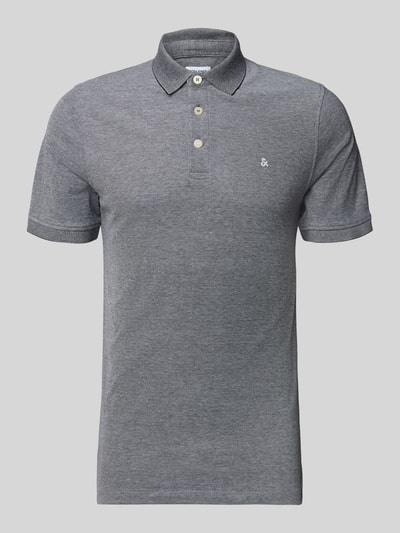 Jack & Jones Regular Fit Poloshirt mit Label-Stitching Modell 'PAULOS' Anthrazit 2