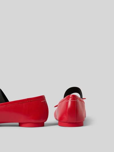 MM6 Maison Margiela Ballerinas mit Schnürverschluss Rot 2