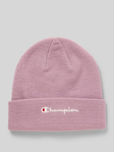 CHAMPION Muts in gebreide look met logostitching Lila - 1