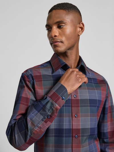 ETERNA Modern fit zakelijk overhemd met knoopsluiting Marineblauw - 3