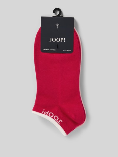 JOOP! Collection Krótkie skarpety damskie JOOP! Collection;Mieszanka bawełny z dodatkiem streczu;Prążkowane ściągacze;Detale z logo;Zestaw 2 szt. Mocnoróżowy 3