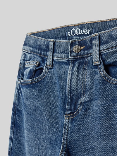 s.Oliver RED LABEL Baggy Jeans aus Baumwoll-Mix Modell 'BAGGY' Blau 2