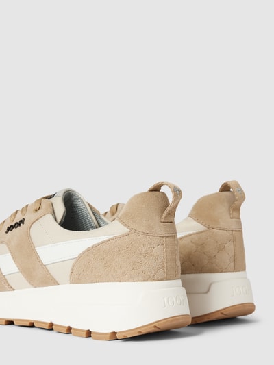 JOOP! SHOES Sneaker aus Leder-Mix mit Label-Details Beige 2