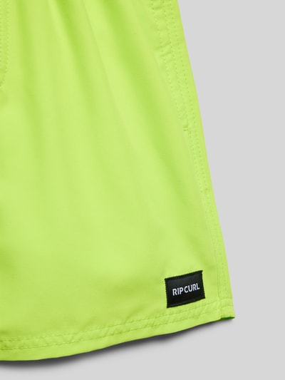 Rip Curl Badehose mit Label-Patch Modell 'Offset' Gelb 2