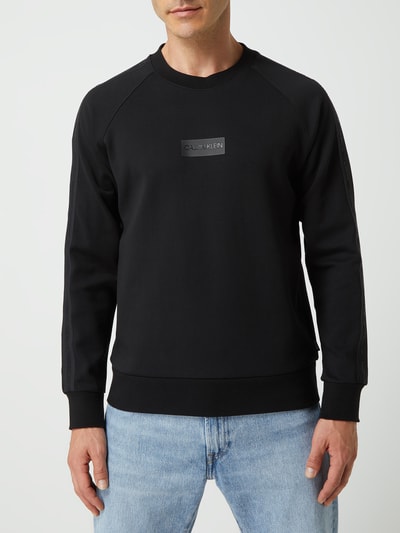 CK Calvin Klein Sweatshirt mit Raglanärmeln Black 4