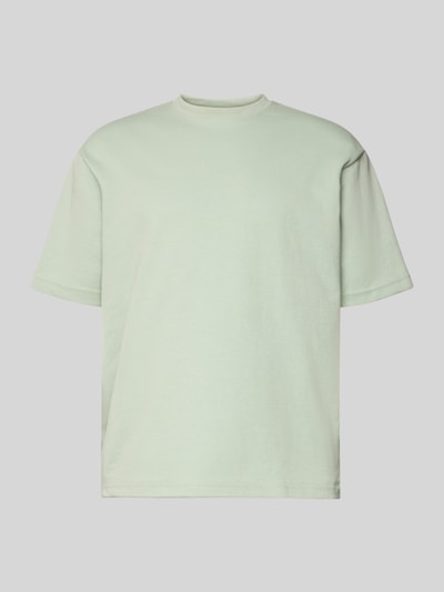 Produktfoto, Oversized Shirt aus Baumwoll-Mix Modell 'LOOSEOSCAR' von SELECTED HOMME in Optik: Unifarben, Melange, Feinripp-Struktur, Kurzarm, Rundhals