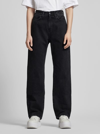 Carhartt Work In Progress Straight Fit High Waist Jeans Modell 'Noxon' Metallic Black 4