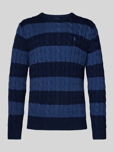 Polo Ralph Lauren Strickpullover mit Logo-Stitching Marine 1