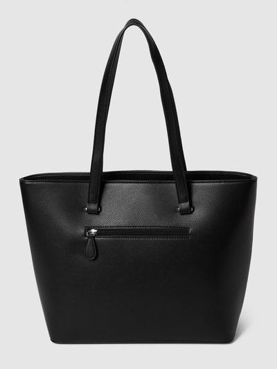 L.Credi Shopper mit Label-Applikation Modell 'FILIPPA' Black 4