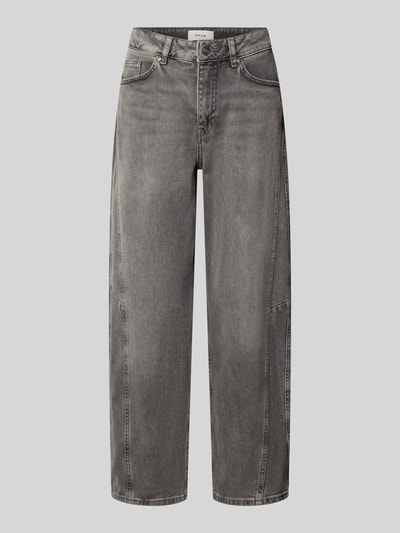 OPUS Barrel Fit Jeans mit markanten Nähten Modell 'Lolah motion' Mittelgrau 1