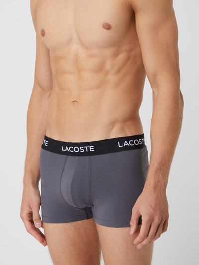 Lacoste Trunks mit Label-Details im 3er-Pack Dunkelgrau 2