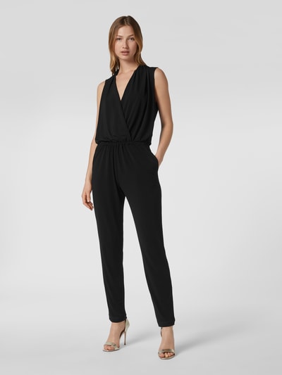 Swing Jumpsuit in Wickel-Optik  Black 4