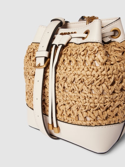 Guess Bucket bag in gevlochten look, model 'LIGURIA' Steengrijs - 3