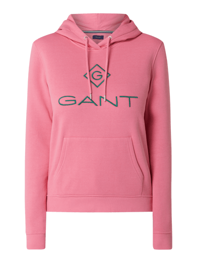 Gant Hoodie met geborduurd logo Rosé - 2