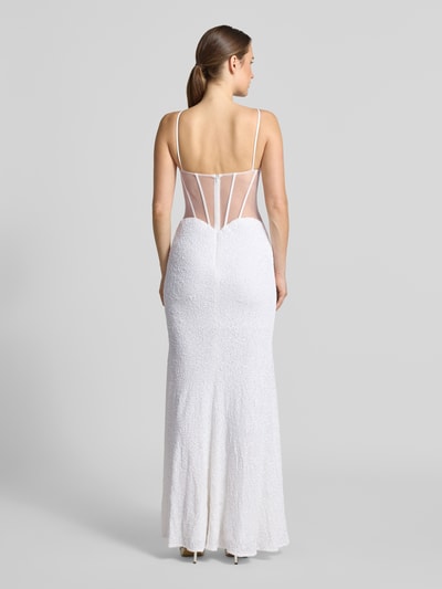 Hey Kyla Abendkleid aus Pailletten Offwhite 5