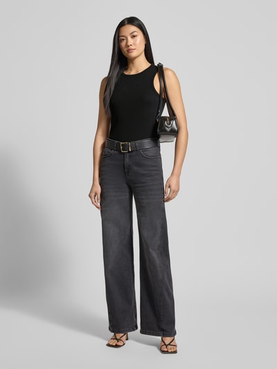 Tom Tailor Denim Slim Fit Tank Top aus Baumwoll-Mix Black 1