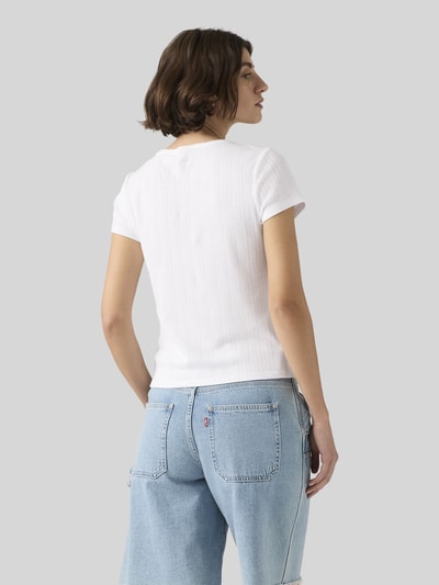Levi's® t-shirt o kroju regular fit z czystej bawełny Biały 5