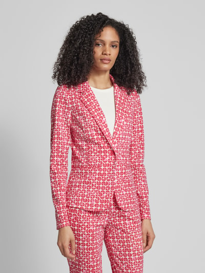 ICHI Blazer mit Allover-Print Modell 'Kate Print' Fuchsia 4