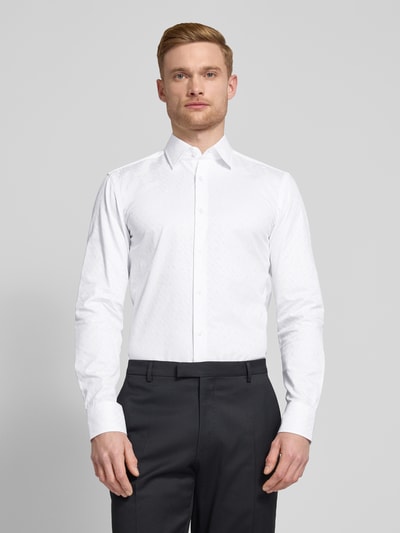 BOSS Slim Fit Business-Hemd mit Kentkragen Weiss 4