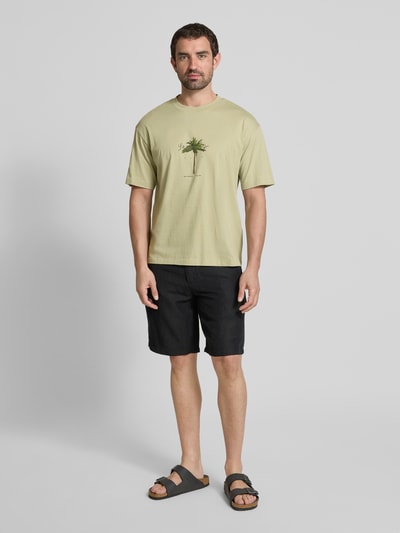 HUGO T-Shirt mit Label-Print Modell 'Duwom' Hellgruen 1