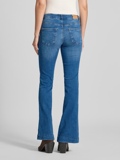 Only Mid waist bootcut jeans van katoenmix, model 'BLUSH' Jeansblauw - 5