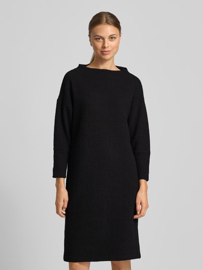 Betty Barclay Knielange gebreide jurk met ronde hals Zwart - 4