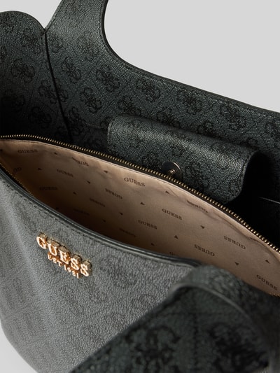 Guess 2-in-1-Handtasche mit Label-Applikation Modell 'CALISTA' Anthrazit 5