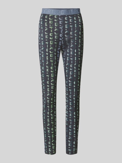 Marc Cain Slim Fit Hose mit Logo-Detail Rauchblau 2