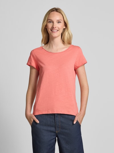 Tom Tailor Regular fit T-shirt van puur katoen Abrikoos - 4