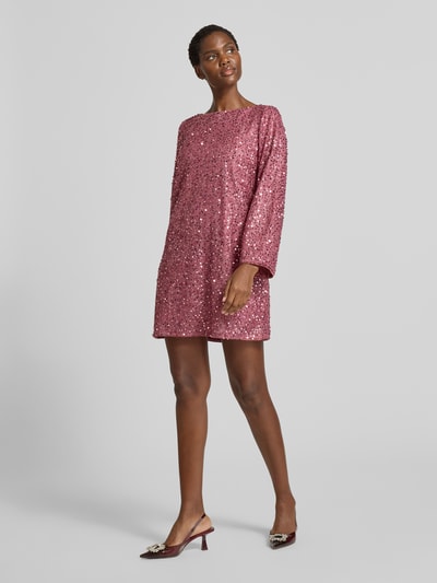 Vero Moda Fließendes Abendkleid mit Paillettenbesatz Modell 'NAJA' Rosa 1