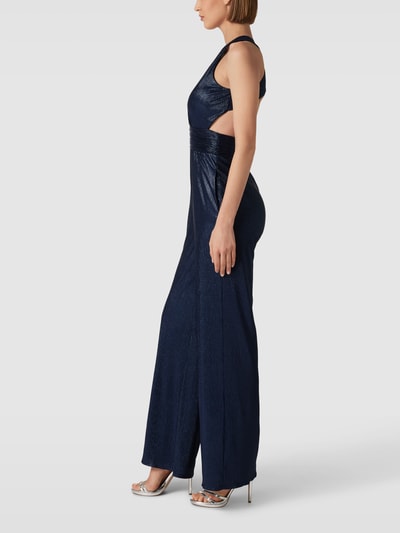 V.M. Jumpsuit mit Effektgarn Marine 4