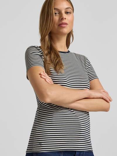 Lauren Ralph Lauren T-Shirt mit Rundhalsausschnitt Modell 'ALLI' Marine 3