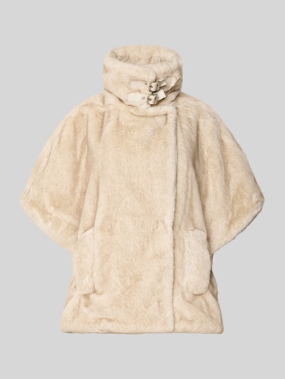 Liu Jo White Jacke aus Kunstfell Sand 2