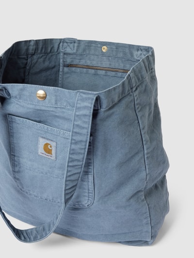 Carhartt Work In Progress Tote Bag mit Label-Patch Modell 'Bayfield' Rauchblau 4