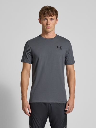 Under Armour T-Shirt mit Label-Print Anthrazit 4