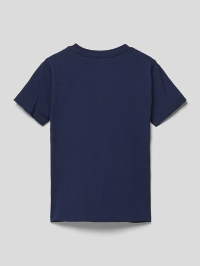 Polo Ralph Lauren Kids T-shirt met labelprint Marineblauw - 3