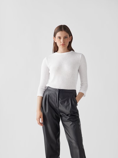 Vince Pullover mit Rundhalsausschnitt Weiß 4