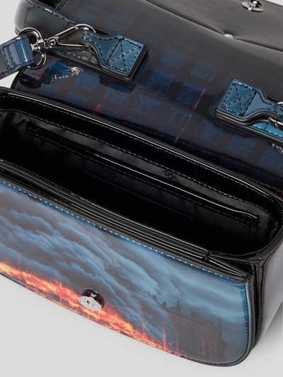 Diesel Crossbody Bag mit Allover-Muster Blau 5