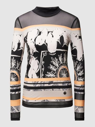 Sportalm Longsleeve mit Allover-Print und Rundhalsausschnitt Koralle 2