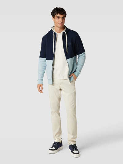 Tom Tailor Sweatjacke im Colour-Blocking-Design Marine 1