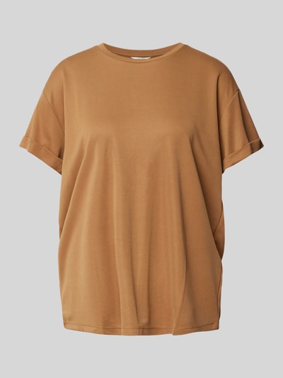 mbyM T-shirt met ronde hals, model 'Amana' Koraal - 2