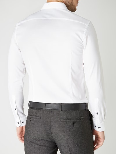 Jake*s Super slim fit zakelijk overhemd met stretchgehalte  Wit - 5