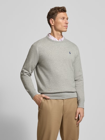 Polo Ralph Lauren Sweatshirt met labelstitching Lichtgrijs gemêleerd - 4