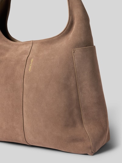 Hey Marly Shopper aus Rindsleder Modell 'Alltime Lover Suede' Taupe 3