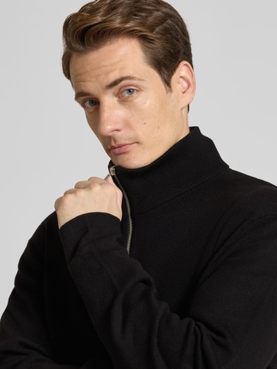 SELECTED HOMME Relaxed Fit Strickjacke aus Viskose-Mix Modell 'TELLER' Black 3