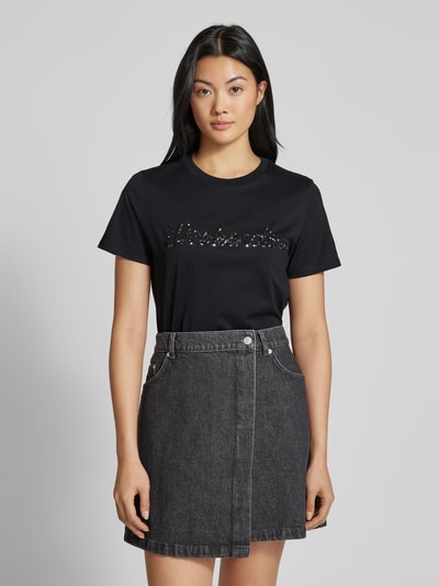 Weekend Max Mara T-Shirt mit Rundhalsausschnitt Modell 'VELLO' Black 4