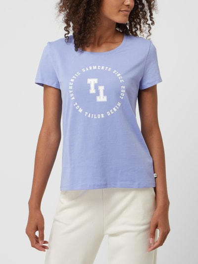 Tom Tailor Denim T-Shirt mit Logo Lavender 4