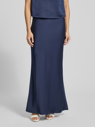 Christian Berg Cocktail Regular fit maxirok van satijn Marineblauw - 4